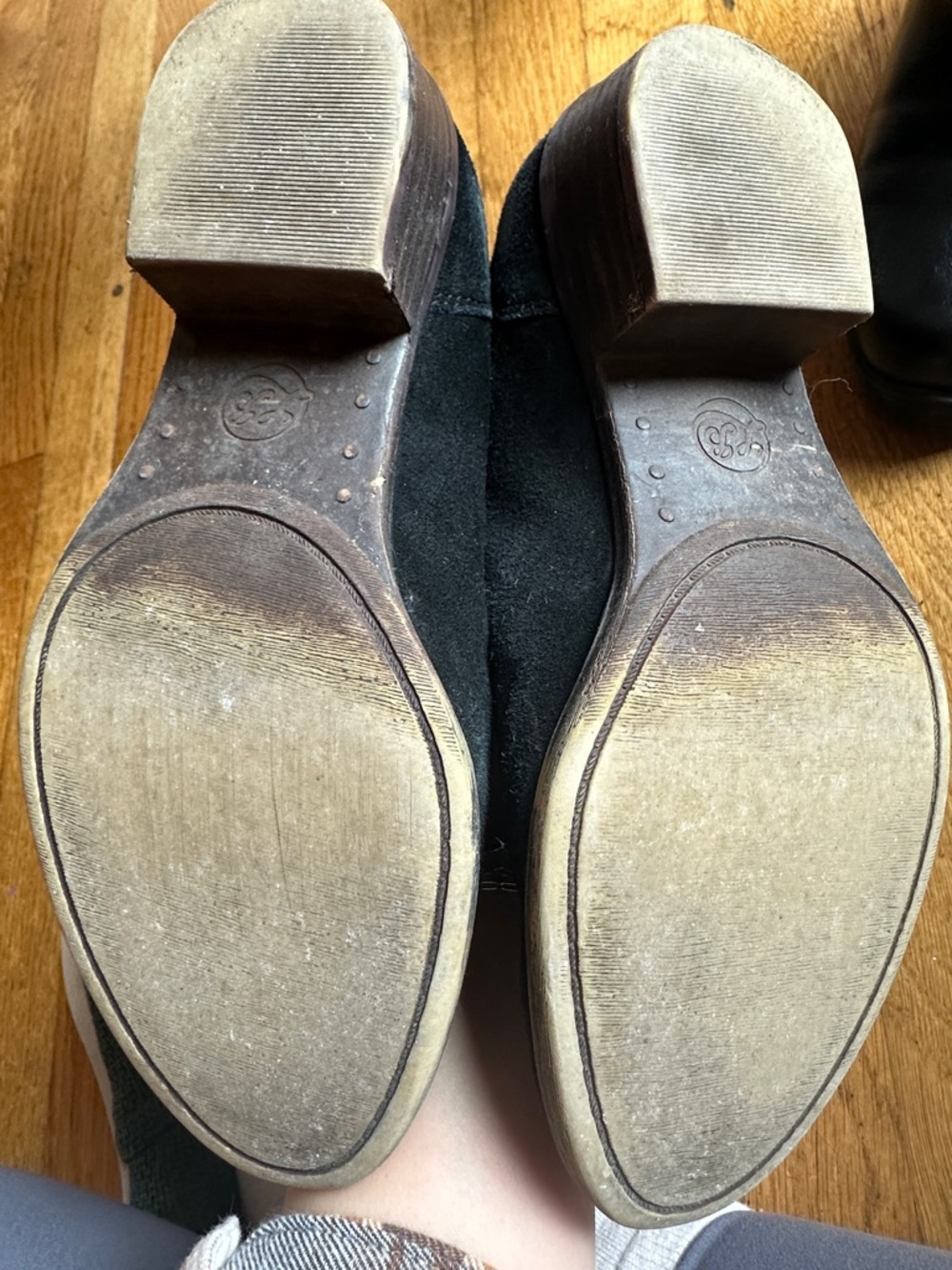 Lucky Brand Black Suede Ankle Booties - Picture 2 of 5